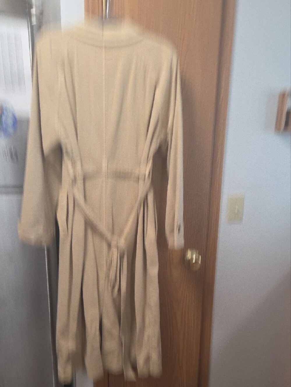 Universal Thread Beige Trench Coat with Belt - Picture 12 of 16